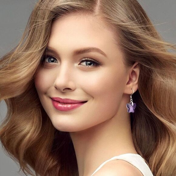 Beautiful 925 crystal butterfly earrings - Picture 1 of 11